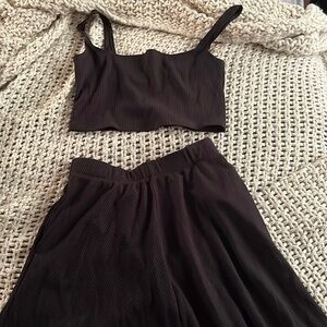 Reformation black set 2 pieces